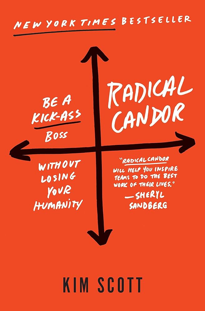 Radical Candor by Kim Scott - Hardcover edition.