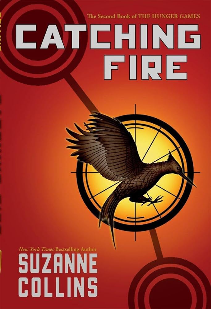 Catching Fire by Suzanne Collins - Paperback edition. 