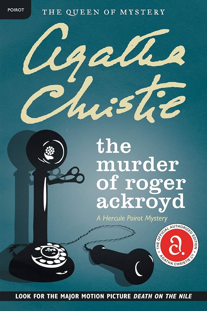The Murder of Roger Ackroyd by Agatha Christie - Paperback edition. 