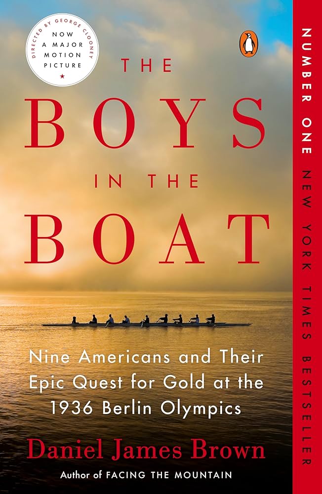 The Boys in the Boat by Daniel James Brown - Paperback edition. 